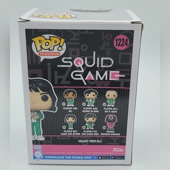 Funko Pop Squid Game 1224 Player 067: Kang Sae-Byeok NEW #1302 - Picture 4 of 7